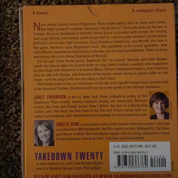 4 Janet Evanovich Audio Cds - Picture 5 of 5